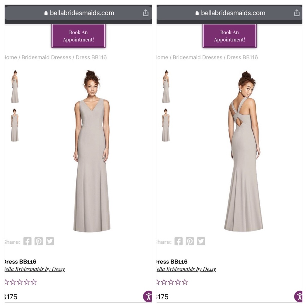 Bella Bridesmaid | Taupe Gown